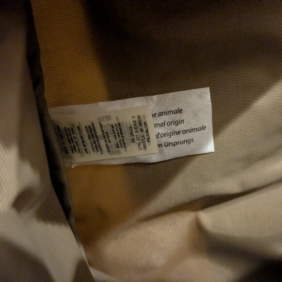 Filson Small Tin Cloth Duffle Bag in Dark Tan - Picture 9 of 11